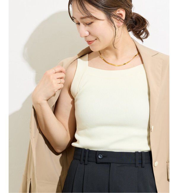 JOURNAL STANDARD「アメスリニットタンクトップ」|タンクトップ|ホワイト B