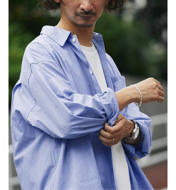 JOURNAL STANDARD relume「JAMES FABRIC / ジェームスファブリック ブルーハケメ ライトウェイトシャツ」|シャツ・ブラウス|