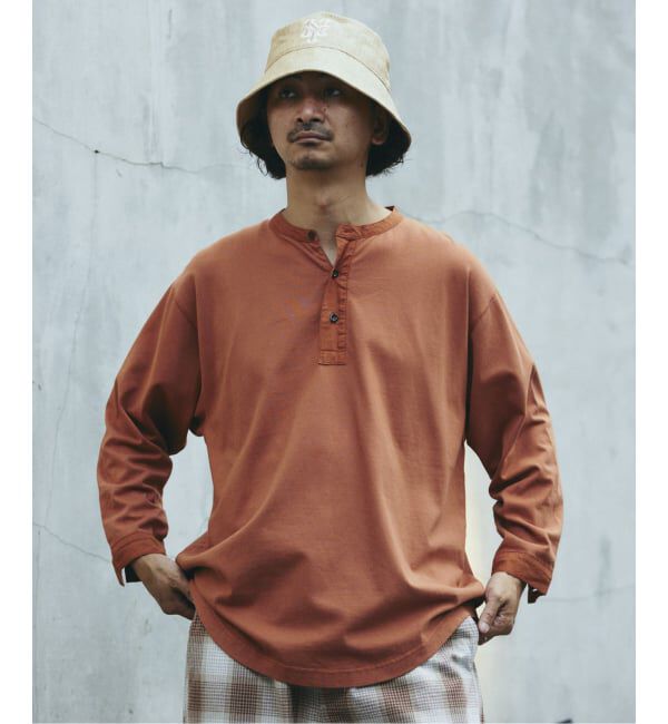 JOURNAL STANDARD relume「ガーメントダイ スリーピング ヘンリーネック Tシャツ」|Tシャツ・カットソー|