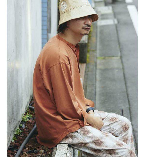 JOURNAL STANDARD relume「ガーメントダイ スリーピング ヘンリーネック Tシャツ」|Tシャツ・カットソー|