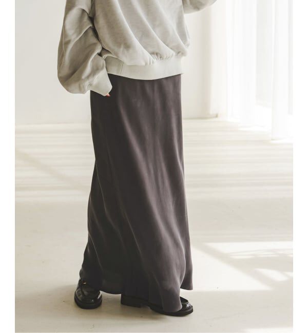NOBLE「《追加3》キュプラナローAラインスカート」|スカート|