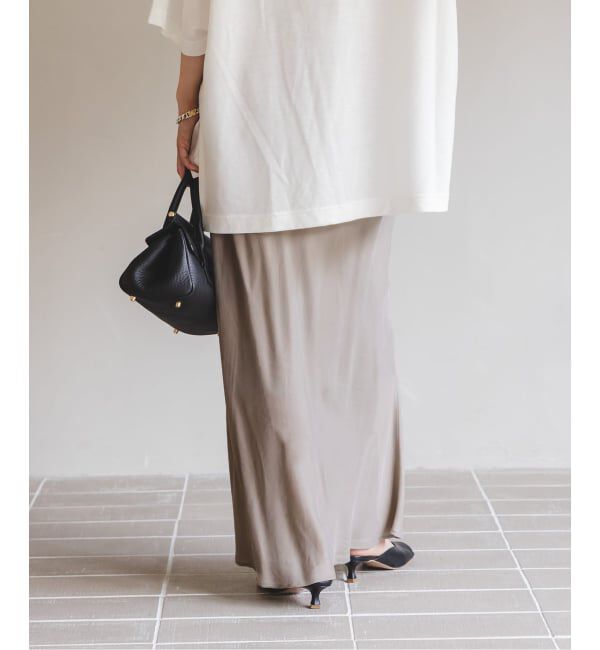 NOBLE「《追加3》キュプラナローAラインスカート」|スカート|