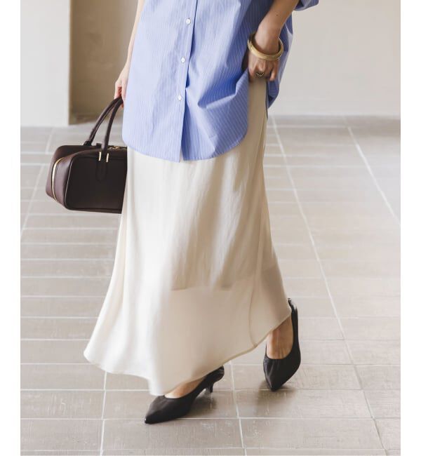 NOBLE「《追加3》キュプラナローAラインスカート」|スカート|
