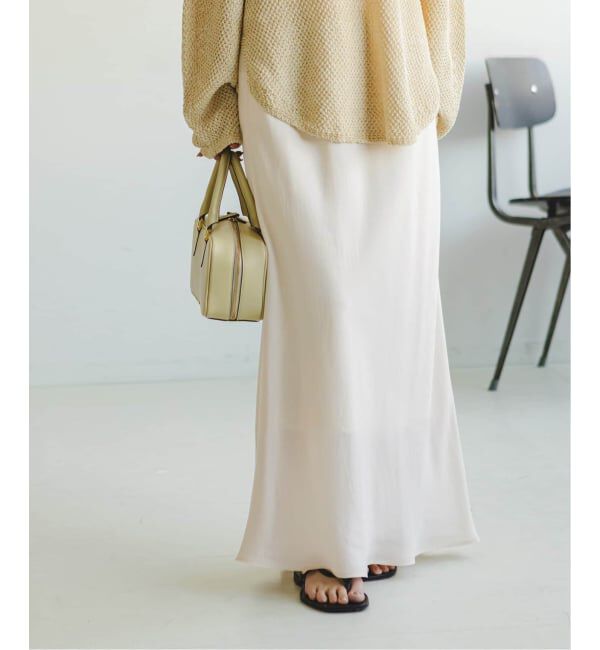 NOBLE「《追加3》キュプラナローAラインスカート」|スカート|