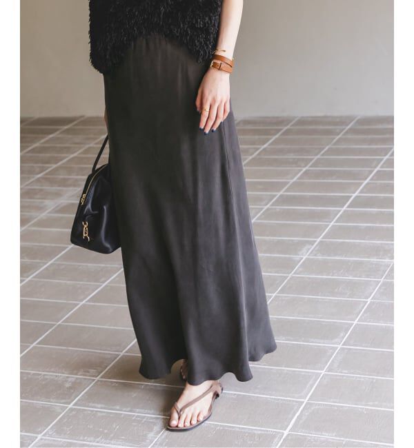 NOBLE「《追加3》キュプラナローAラインスカート」|スカート|