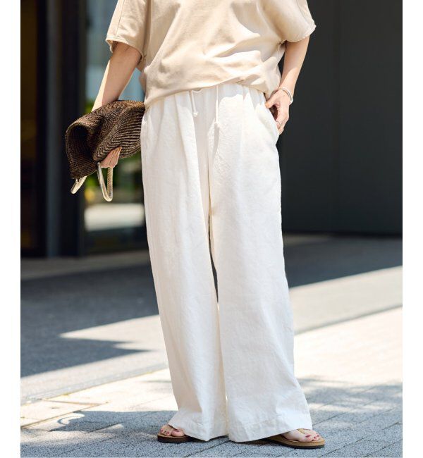 FRAMeWORK「綿麻イージーパンツ」|その他|