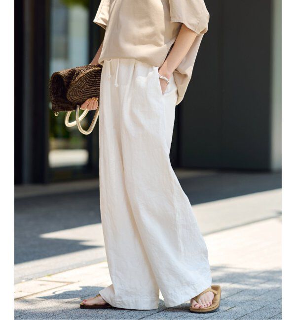 FRAMeWORK「綿麻イージーパンツ」|その他|