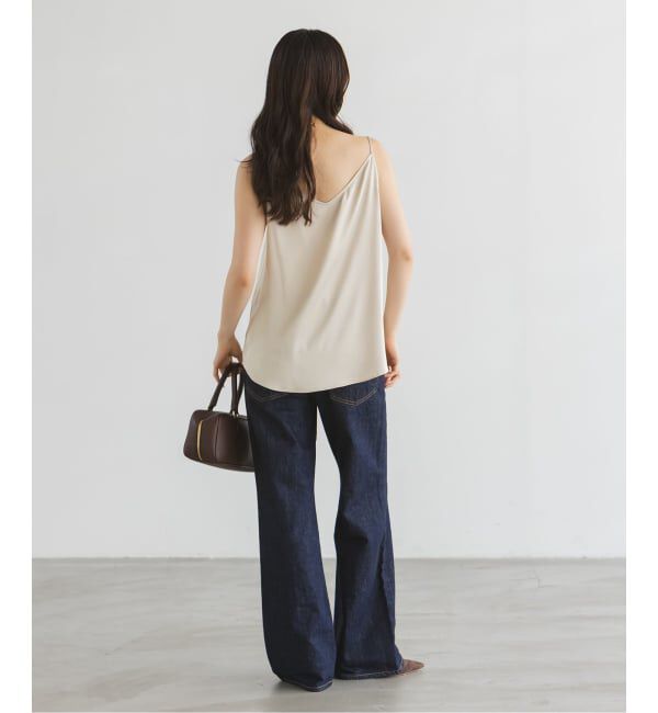 NOBLE「【洗える】メルティサテン2WAYキャミ」|キャミソール|