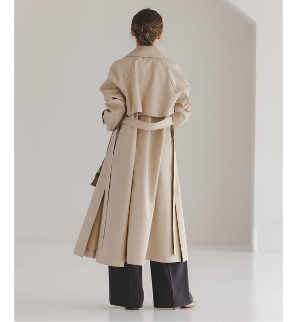 NOBLE「《予約》グロウツイルバックニュアンストレンチコート」|トレンチコート|