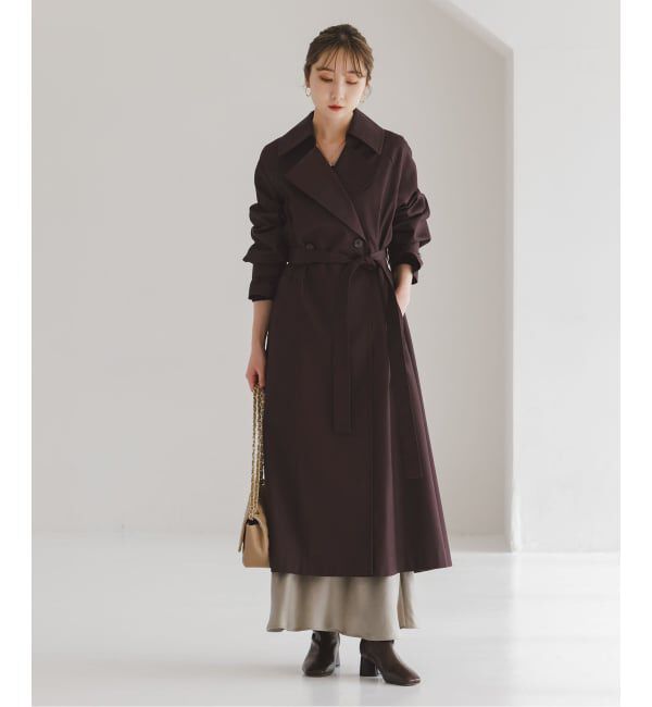 NOBLE「《予約》グロウツイルバックニュアンストレンチコート」|トレンチコート|
