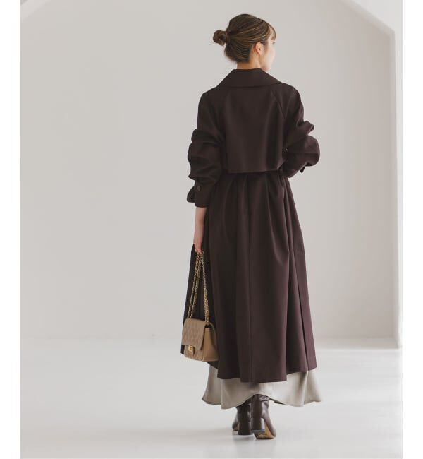 NOBLE「《予約》グロウツイルバックニュアンストレンチコート」|トレンチコート|