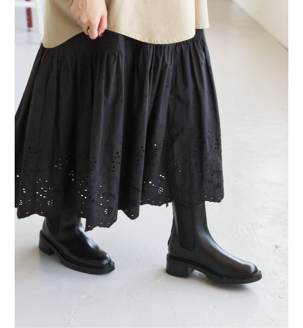  「《追加》レザーモールドチェルシーショートブーツ」|ショートブーツ|