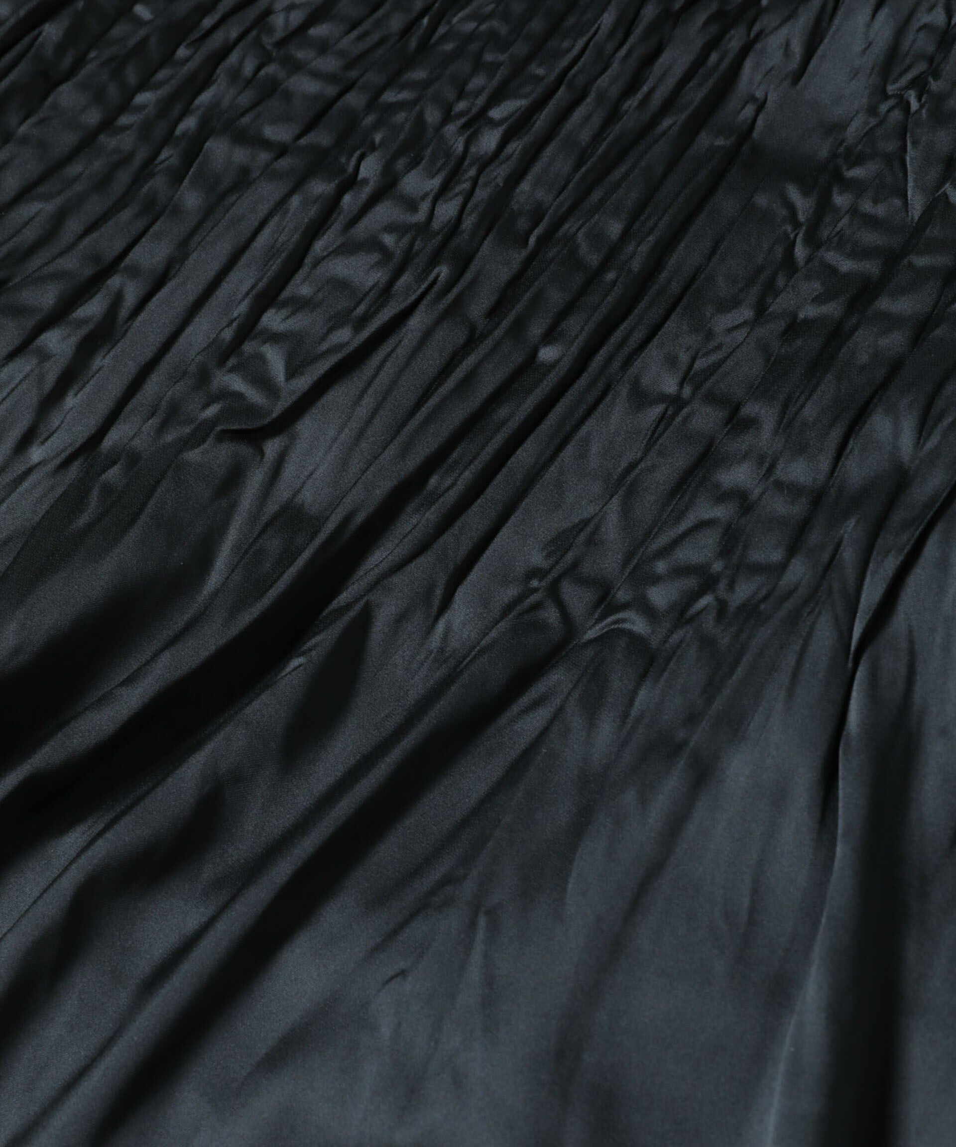 nano･universe「消しプリーツサテンワイドパンツ」|チノ|