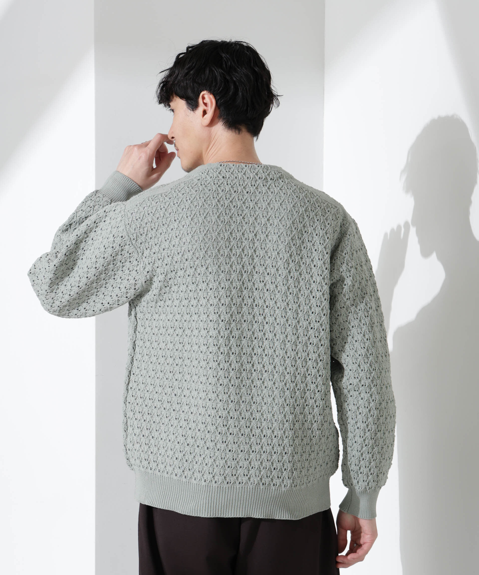 nano･universe「スポンディッシュ フライフロントカーディガン」|ニット・セーター|