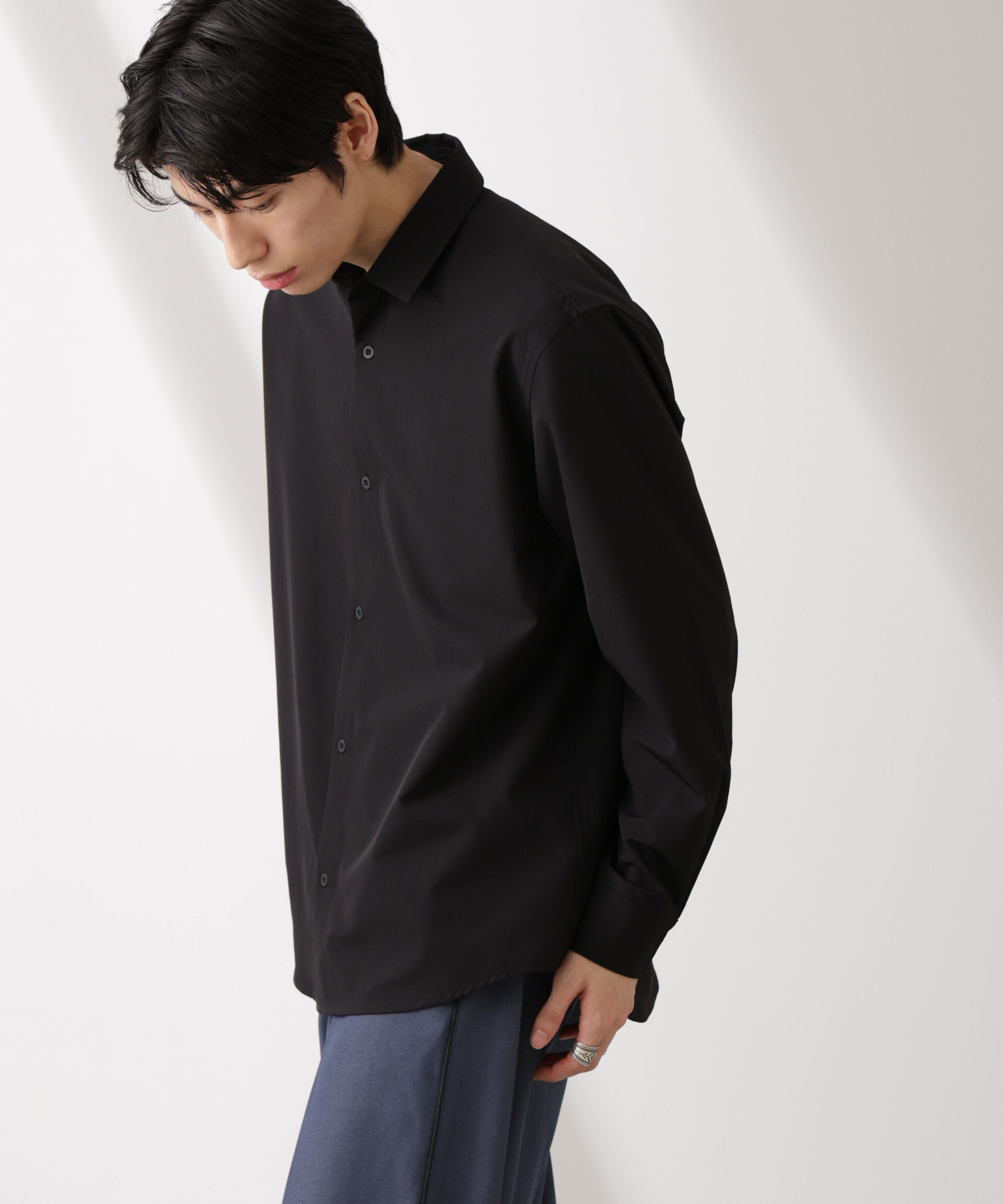 nano･universe「ライトウェイトストレッチ シャツ長袖」|シャツ・ブラウス|