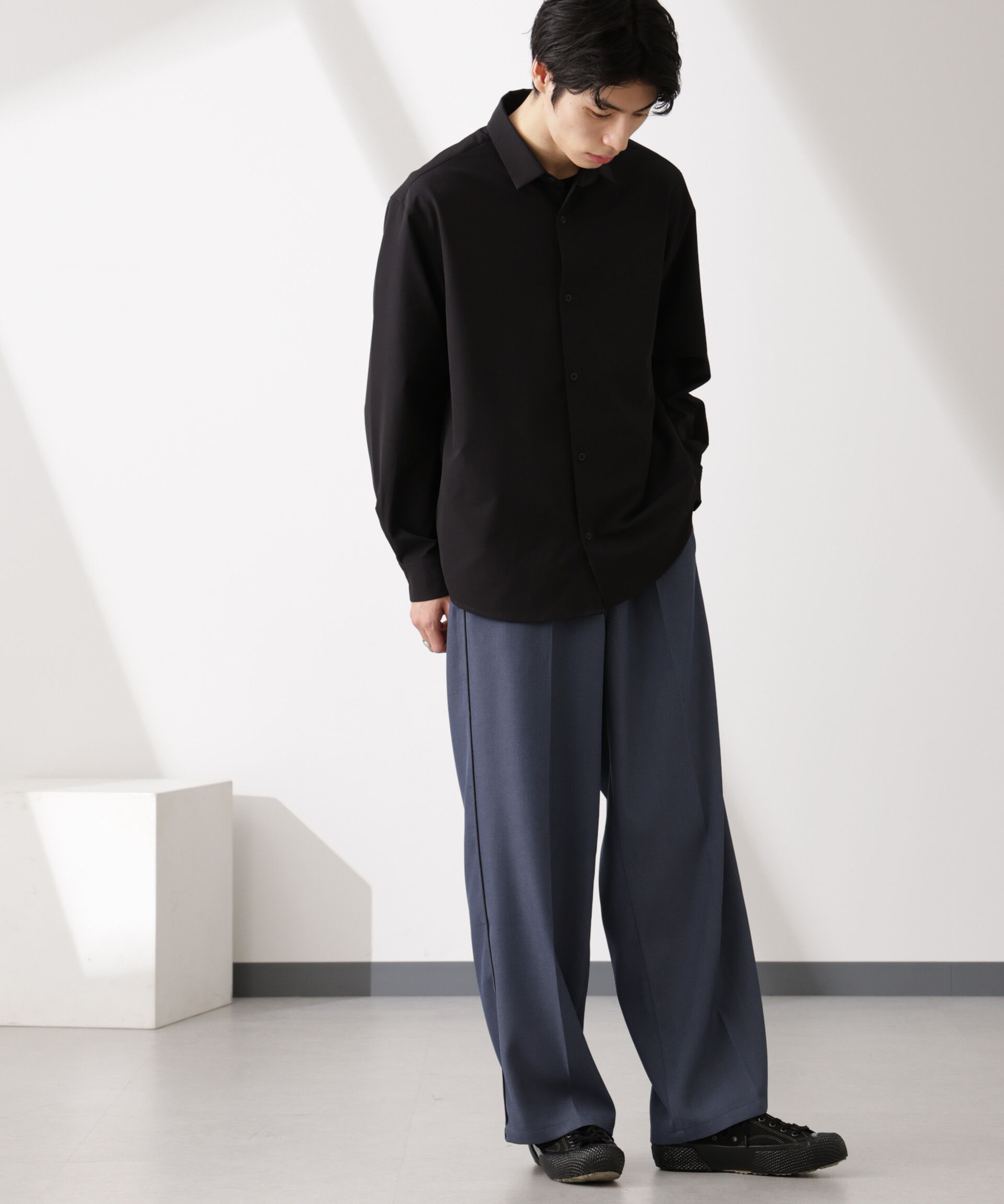 nano･universe「ライトウェイトストレッチ シャツ長袖」|シャツ・ブラウス|