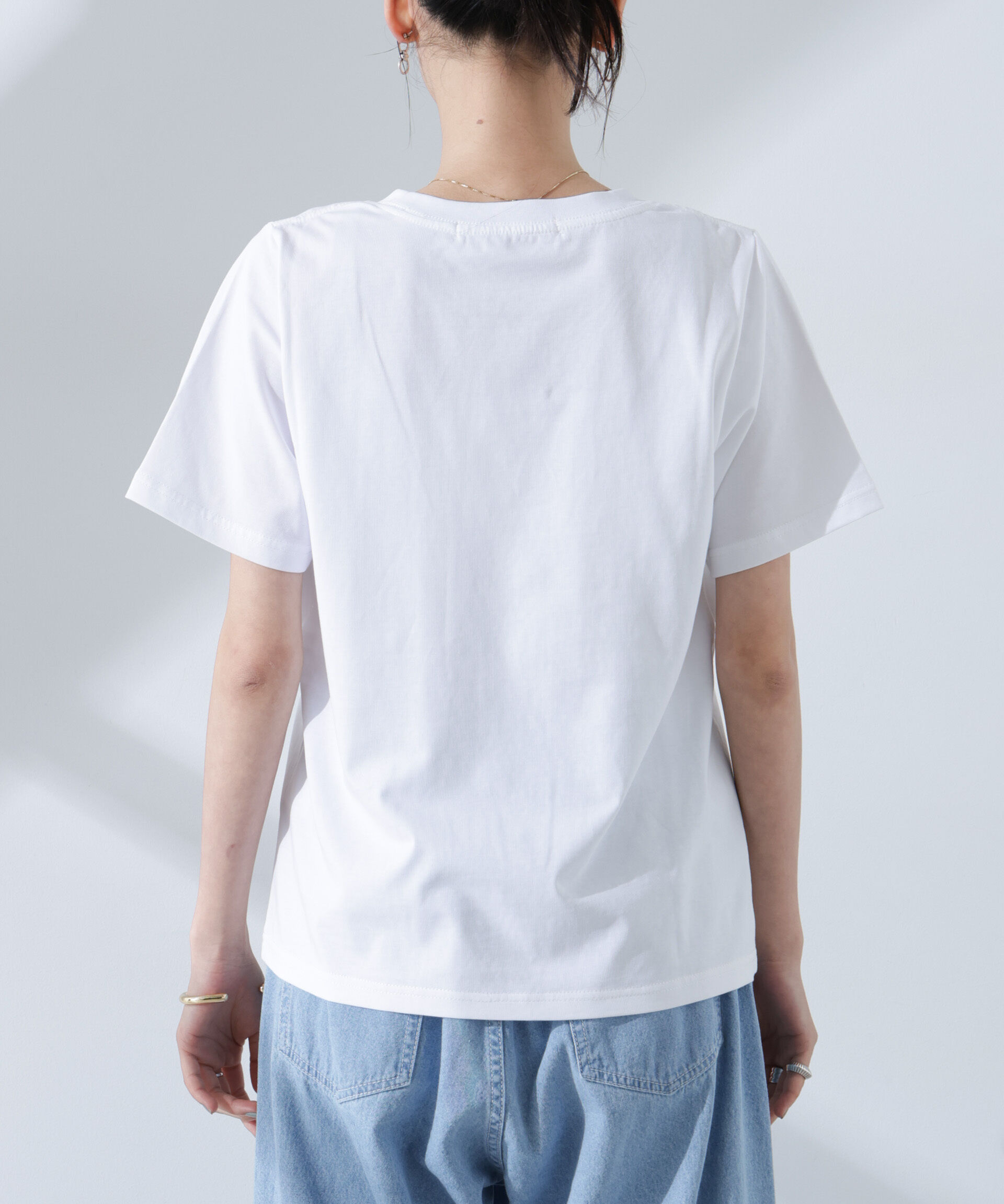 nano･universe「ロゴプリントTシャツ」|Tシャツ・カットソー|