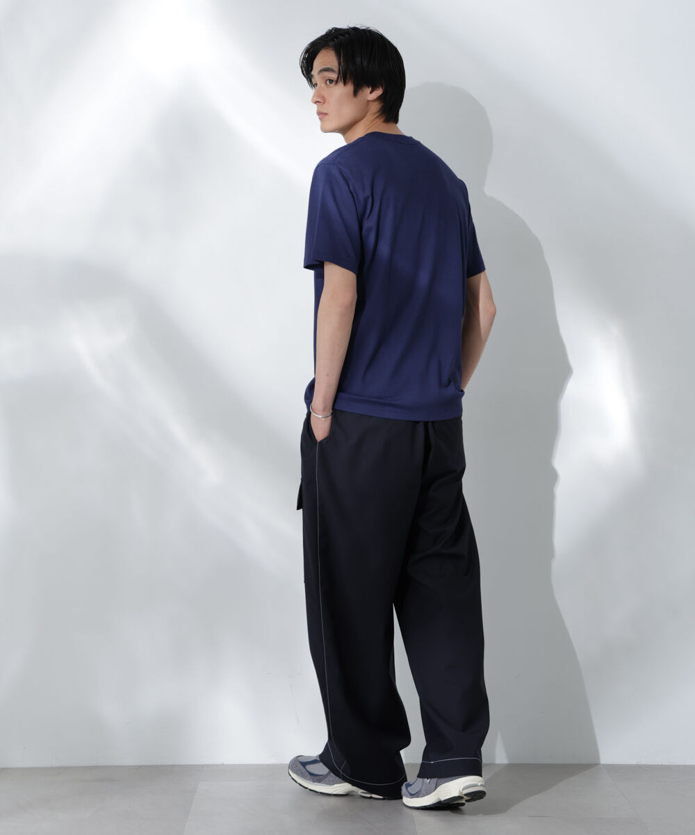 nano･universe「Anti Soaked(R) 汗染み防止 クルーネック レギュラーシルエットTシャツ」|Tシャツ・カットソー|