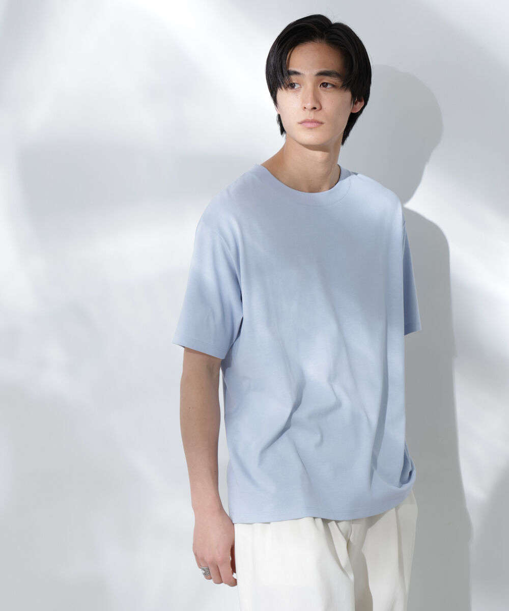 nano･universe「Anti Soaked(R)汗染み防止 De Light ミドルシルエットTシャツ」|Tシャツ・カットソー|