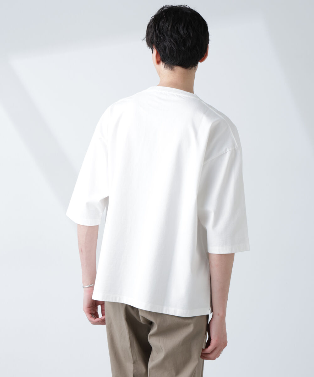 nano･universe「ルーズフィットワイドスリーブTシャツ 7分袖」|Tシャツ・カットソー|