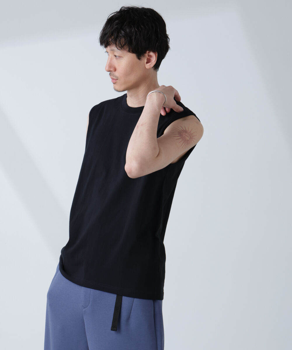 nano･universe「「NJ/CLUB」 ベーシック ノースリーブ」|Tシャツ・カットソー|