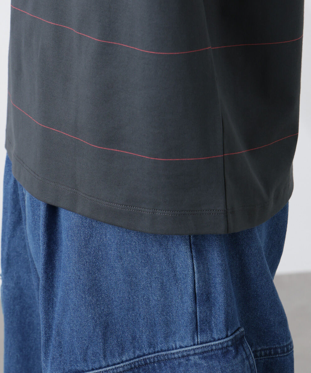 nano･universe「パネルボーダーTシャツ 半袖」|Tシャツ・カットソー|