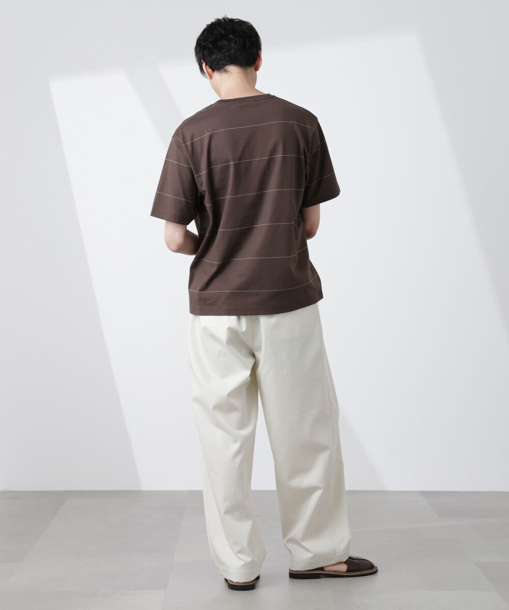 nano･universe「パネルボーダーTシャツ 半袖」|Tシャツ・カットソー|