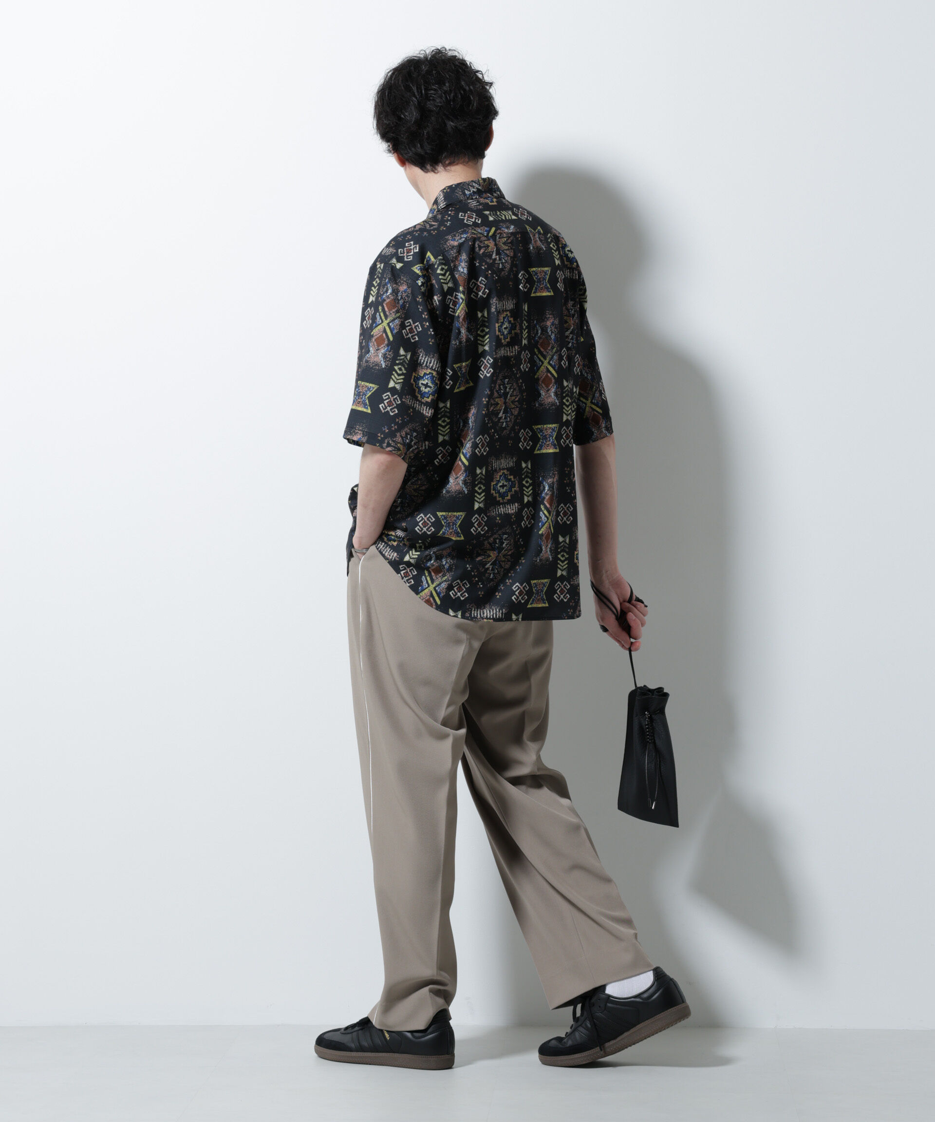 nano･universe「デジタルプリントシャツ 半袖」|シャツ・ブラウス|