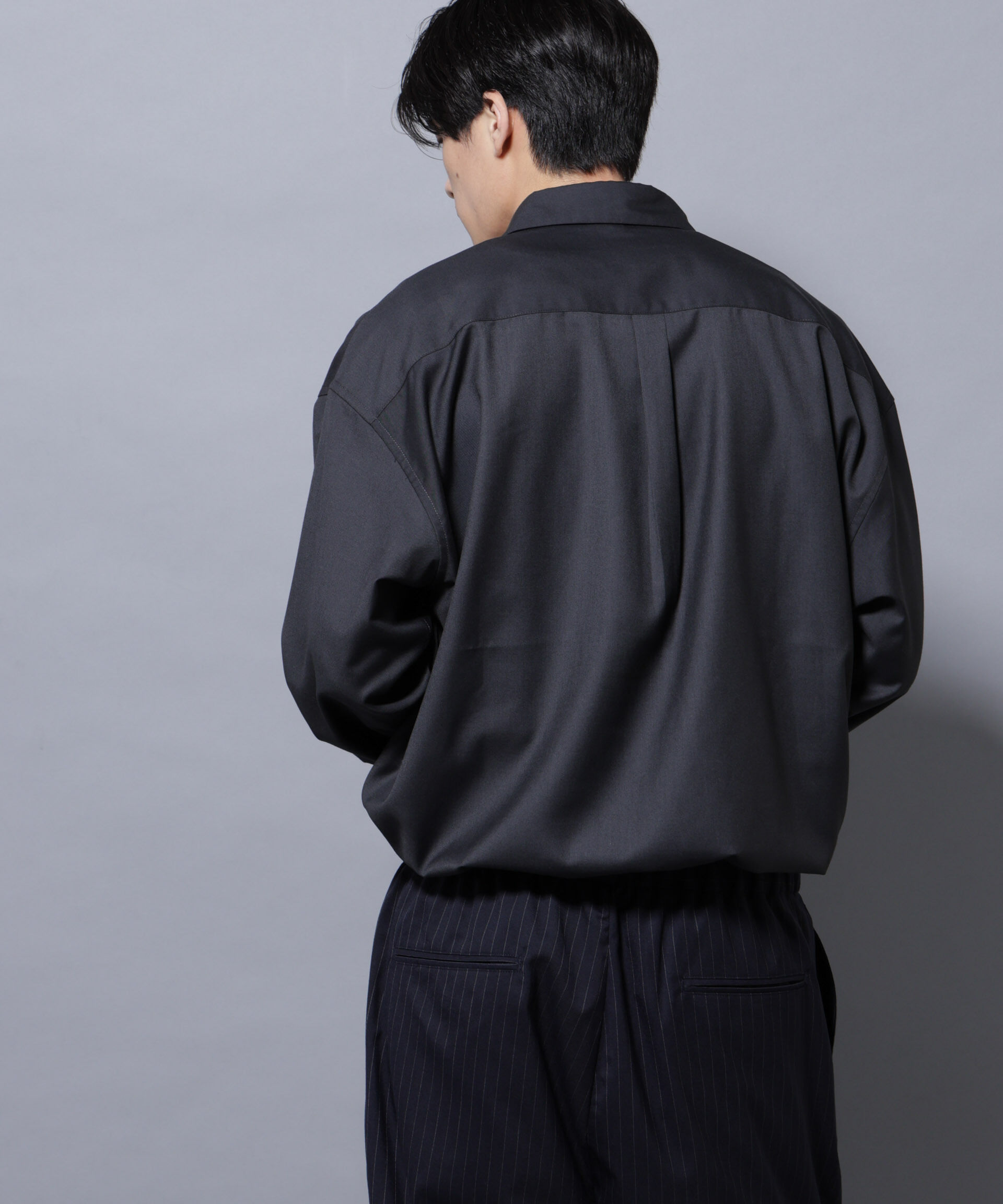 nano･universe「ビッグドレープシャツ 長袖」|シャツ・ブラウス|