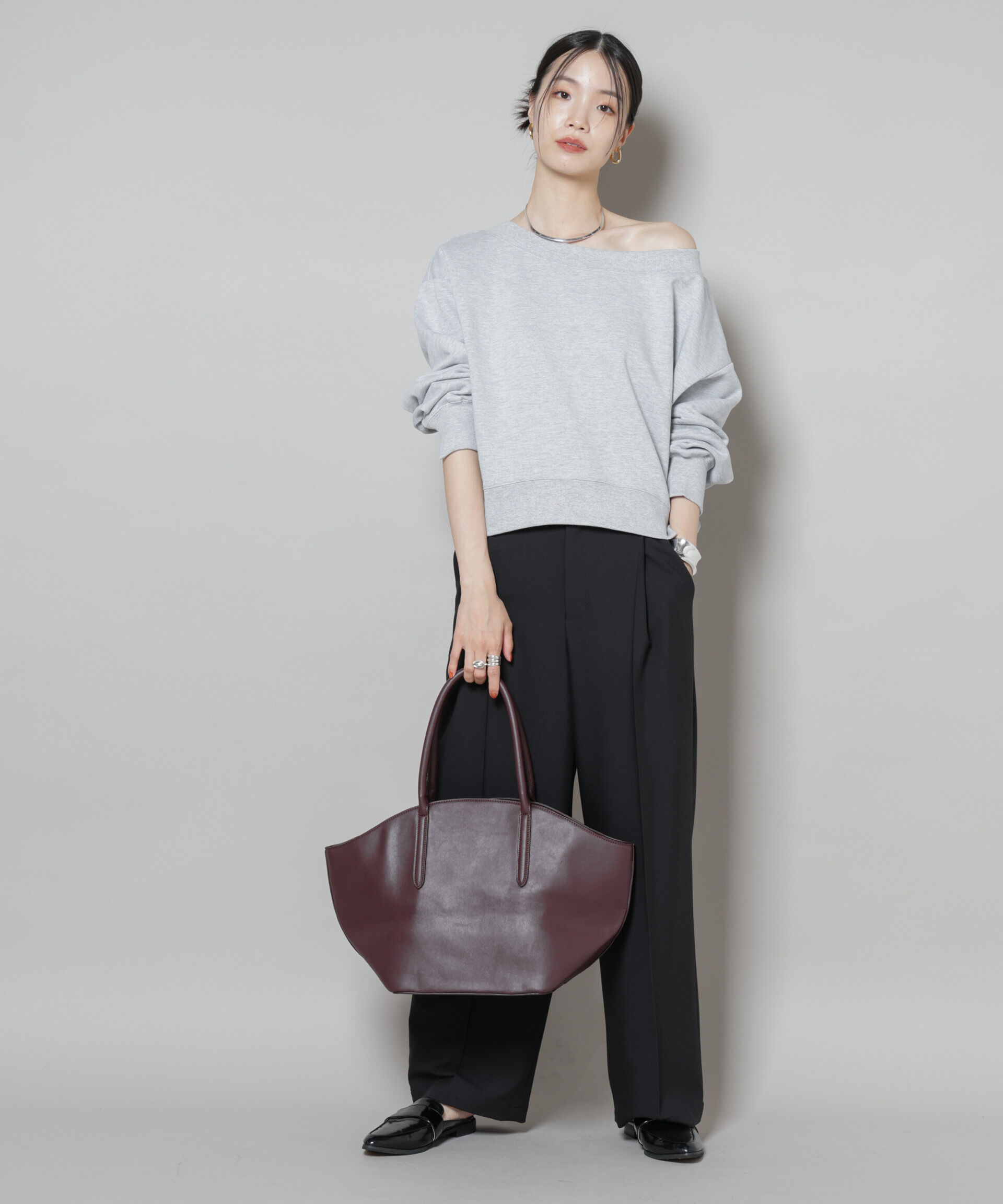 nano･universe「ラウンドシンプルトートバッグ」|ショルダー・メッセンジャー|