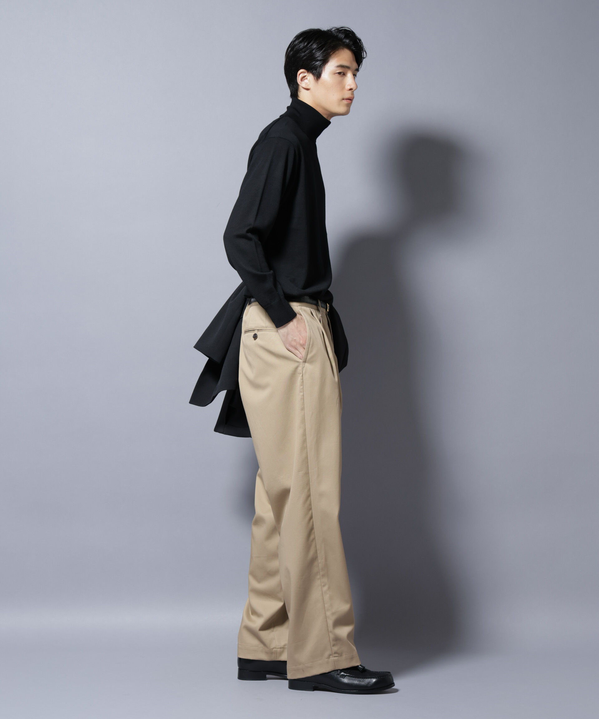 nano･universe「「毛玉レスニット」ファインゲージタートルネック」|ニット・セーター|