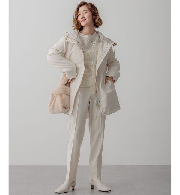 23区「【滝沢眞規子さん着用/一部店舗限定/撥水加工】ミリタリー ダウンコート」|ダウン|