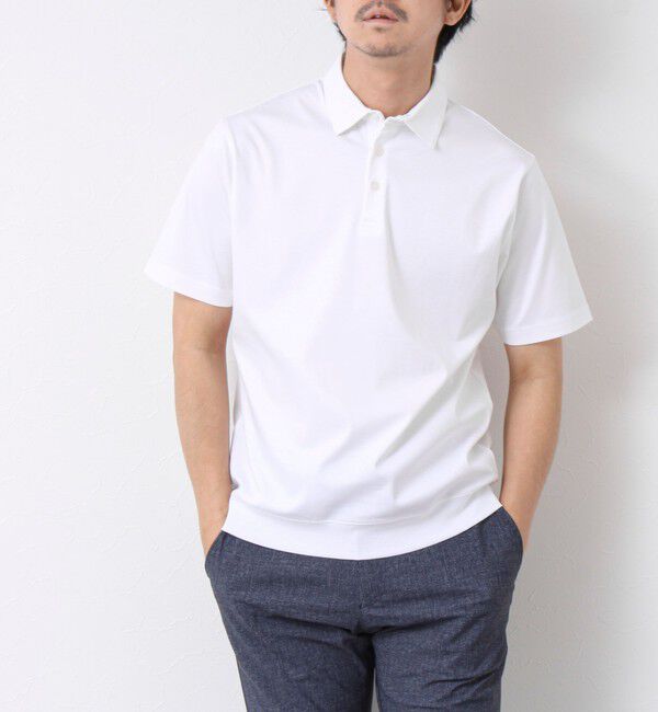 NOLLEY'S goodman「《ビジカジ対応》シルケットスムース ドレスポロ ビズポロ 25SS」|ポロシャツ|