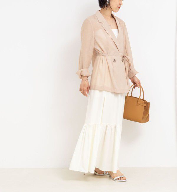 NOLLEY'S「ウォッシャブルリネン風シアージャケット」|テーラードジャケット|