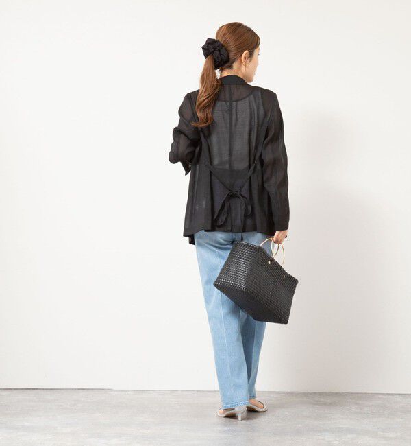 NOLLEY'S「ウォッシャブルリネン風シアージャケット」|テーラードジャケット|