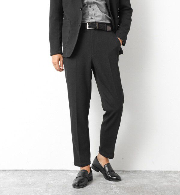 NOLLEY'S goodman「《ビジカジ/セットアップ対応》【尾州】先染めハニカムイージーPT 25AW」|チノ|ブラック