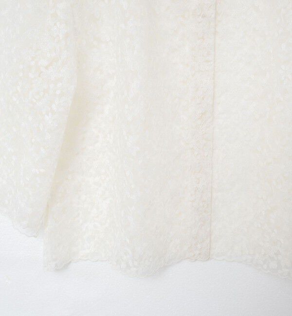NOLLEY'S「Brocheレースショートシャツ」|シャツ・ブラウス|