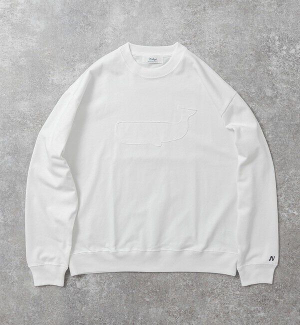 NOLLEY'S goodman「度詰め引き揃え天竺 クラフトクジラ ロンT 25AW」|Tシャツ・カットソー|ホワイト