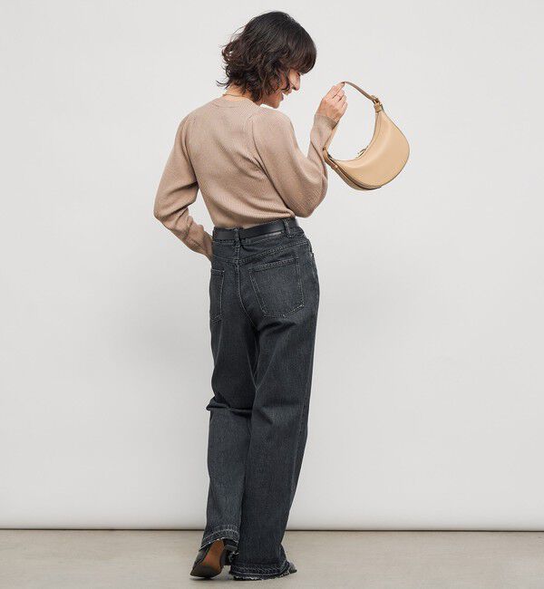 NOLLEY'S「《手洗い可能》リブパフスリーブプルオーバーニット」|ニット・セーター|