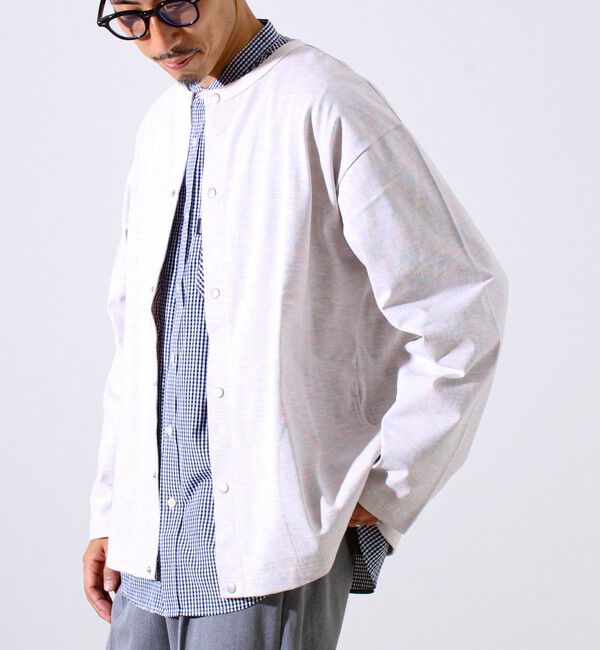 GLOSTER「【春の人気作が復刻】【裏グラデーションシリーズ】天竺クルーカーディガン」|カーディガン|