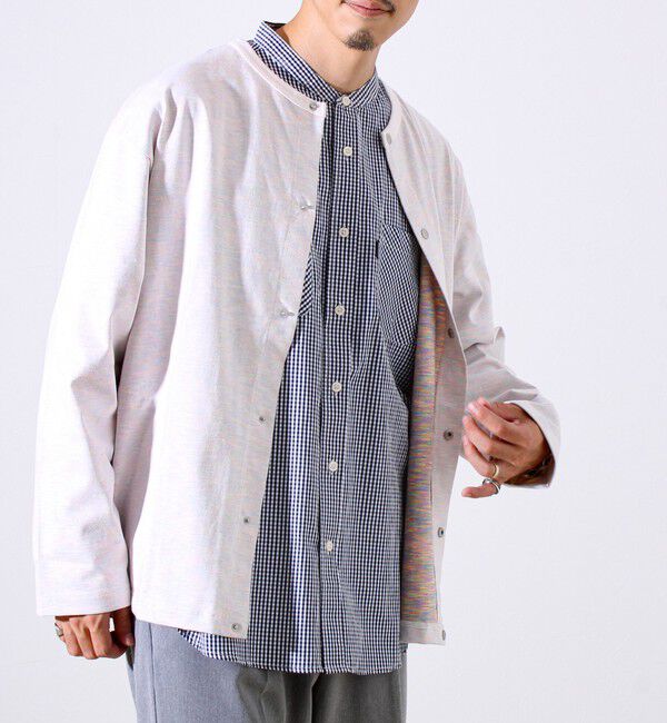 GLOSTER「【春の人気作が復刻】【裏グラデーションシリーズ】天竺クルーカーディガン」|カーディガン|