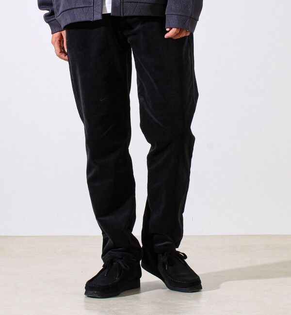 GLOSTER「【あったか快適なのに上品見え】コール裏フリースストレッチイージーパンツ」|チノ|