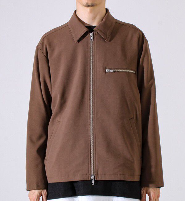 GLOSTER「【セットアップ対応】ウールライクジップジャケット」|ブルゾン・スタジャン|
