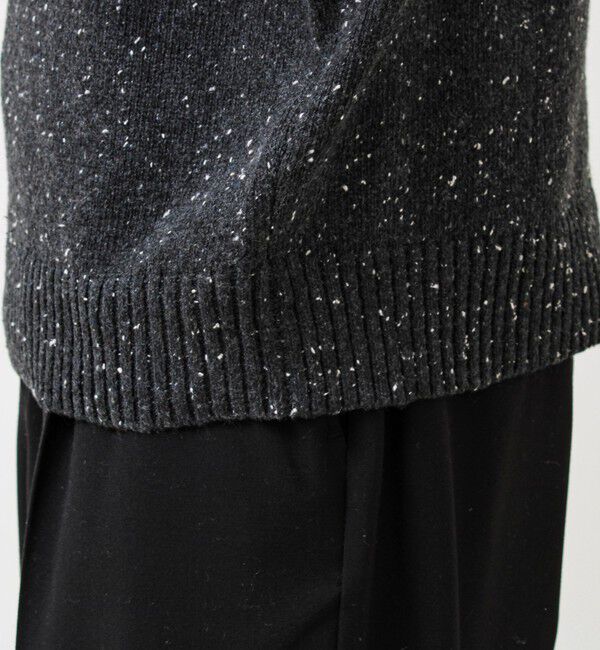 GLOSTER「【冬の大人レイヤードに】ネップハーフジッププルオーバー」|ニット・セーター|