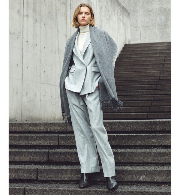 ROPE「ウールフランネルタックイージーパンツ/イージーケア・セットアップ対応」|チノ|