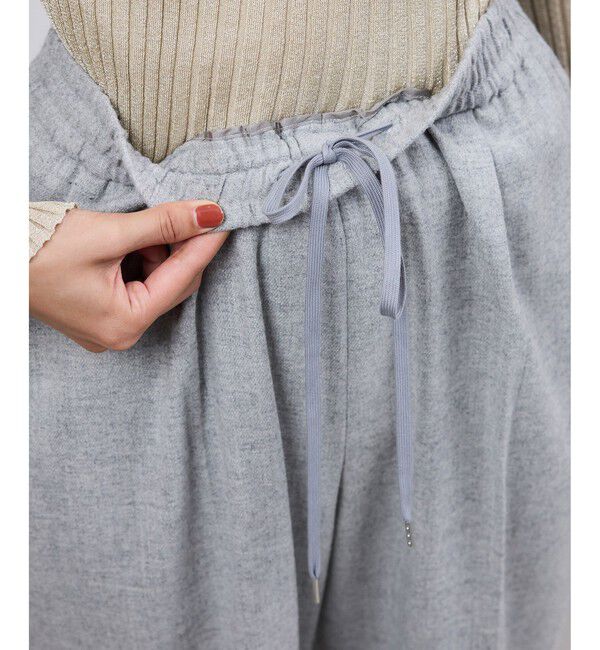 ROPE「ウールフランネルタックイージーパンツ/イージーケア・セットアップ対応」|チノ|