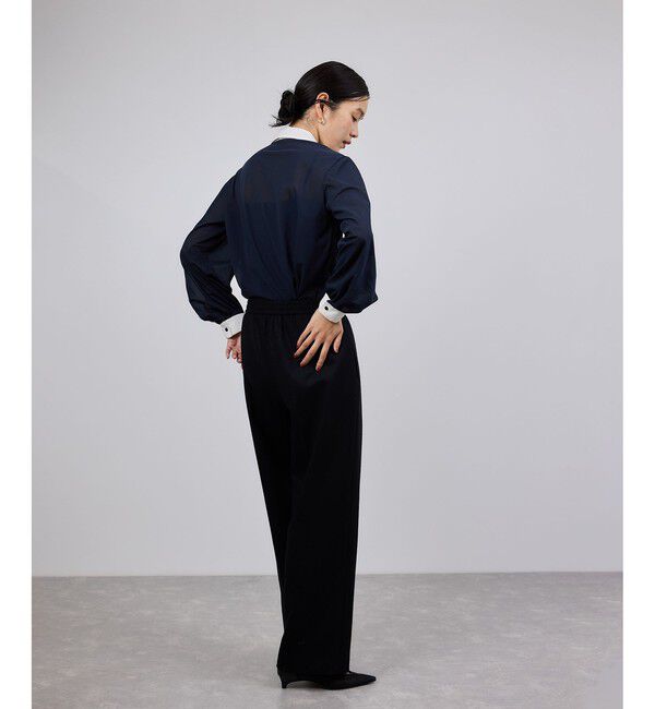 ROPE「ウールフランネルタックイージーパンツ/イージーケア・セットアップ対応」|チノ|