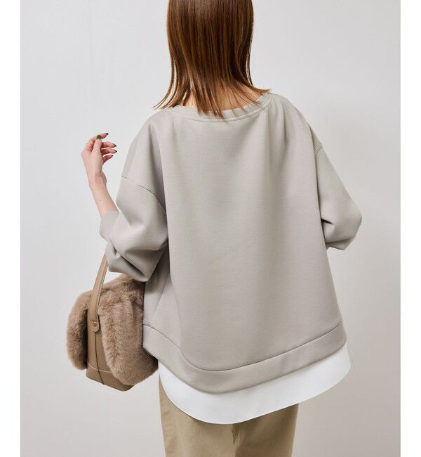 Rope&rsquo;Picnic「カルゼダンボールレイヤードプルオーバー」|Tシャツ・カットソー|