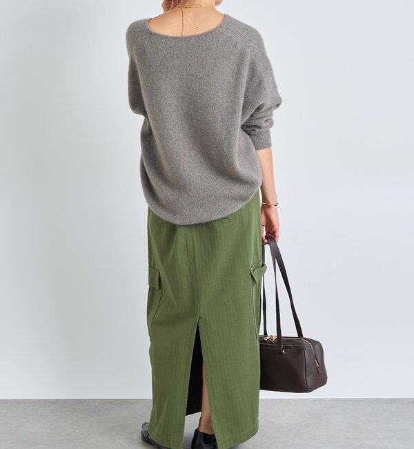  「【MONN.:.(モン)】カーゴマキシスカート」|スカート|