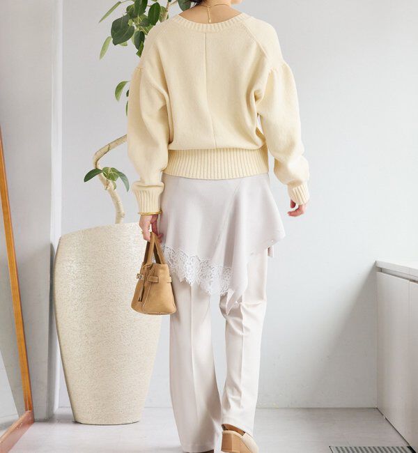  「【鮮度抜群】レーストリムカーディガン」|カーディガン|